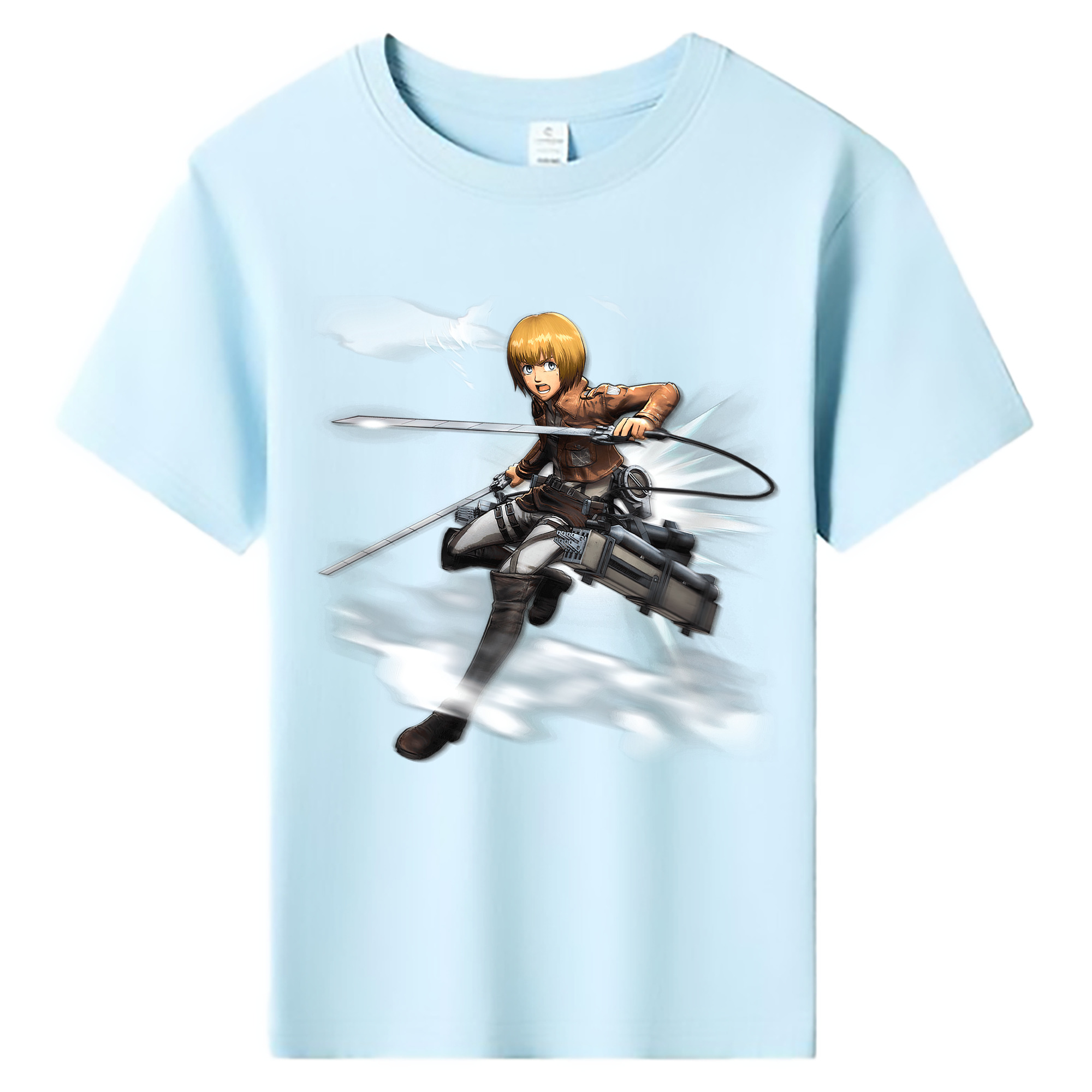 （画像用） 進撃の巨人 アルミン·アルレルト Attack on Titan Armin Arlert 綿100％キッズTシャツ（フロントプリント）